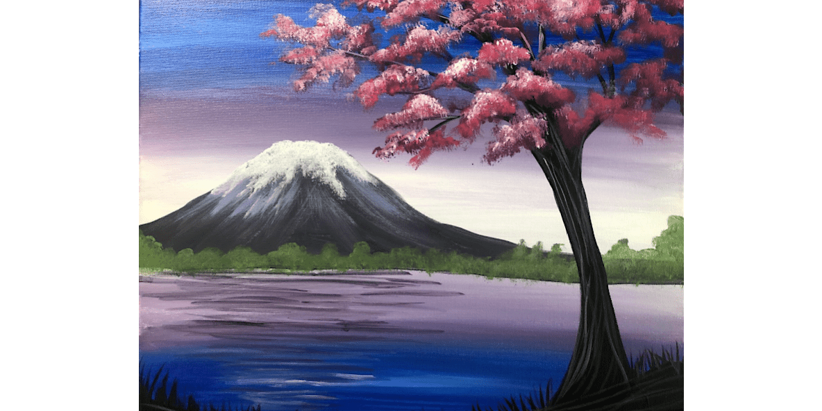 Dusk at Mt. Fuji - Paint and Sip in Tyler | Classpop!™, 2 August | Event in Tyler | AllEvents
