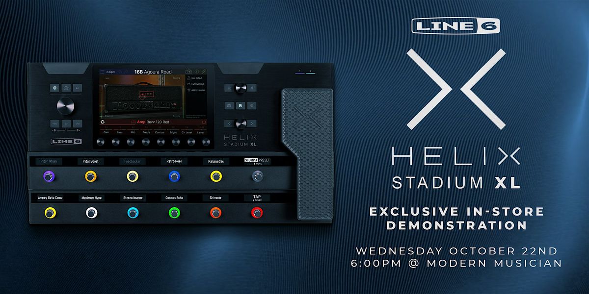 Line 6 Helix Stadium XL - Hobart In-Store Demo, 22 October | Event in Hobart | AllEvents
