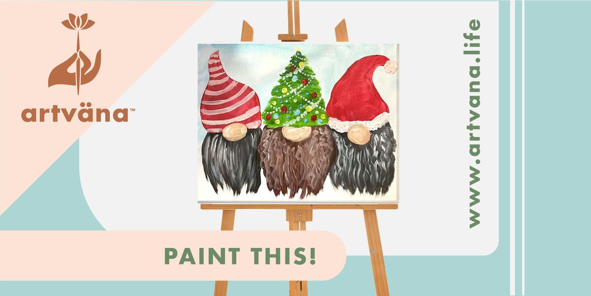 Artvana Holiday Paint & Sip Class at The Juice Box Centralia December 2025, 18 December | Event in Centralia