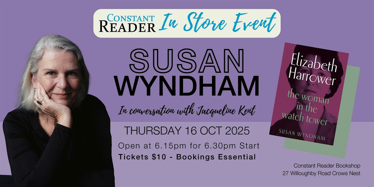 Susan Wyndham in Conversation with Jacqueline Kent, 16 October | Event in Crows Nest | AllEvents