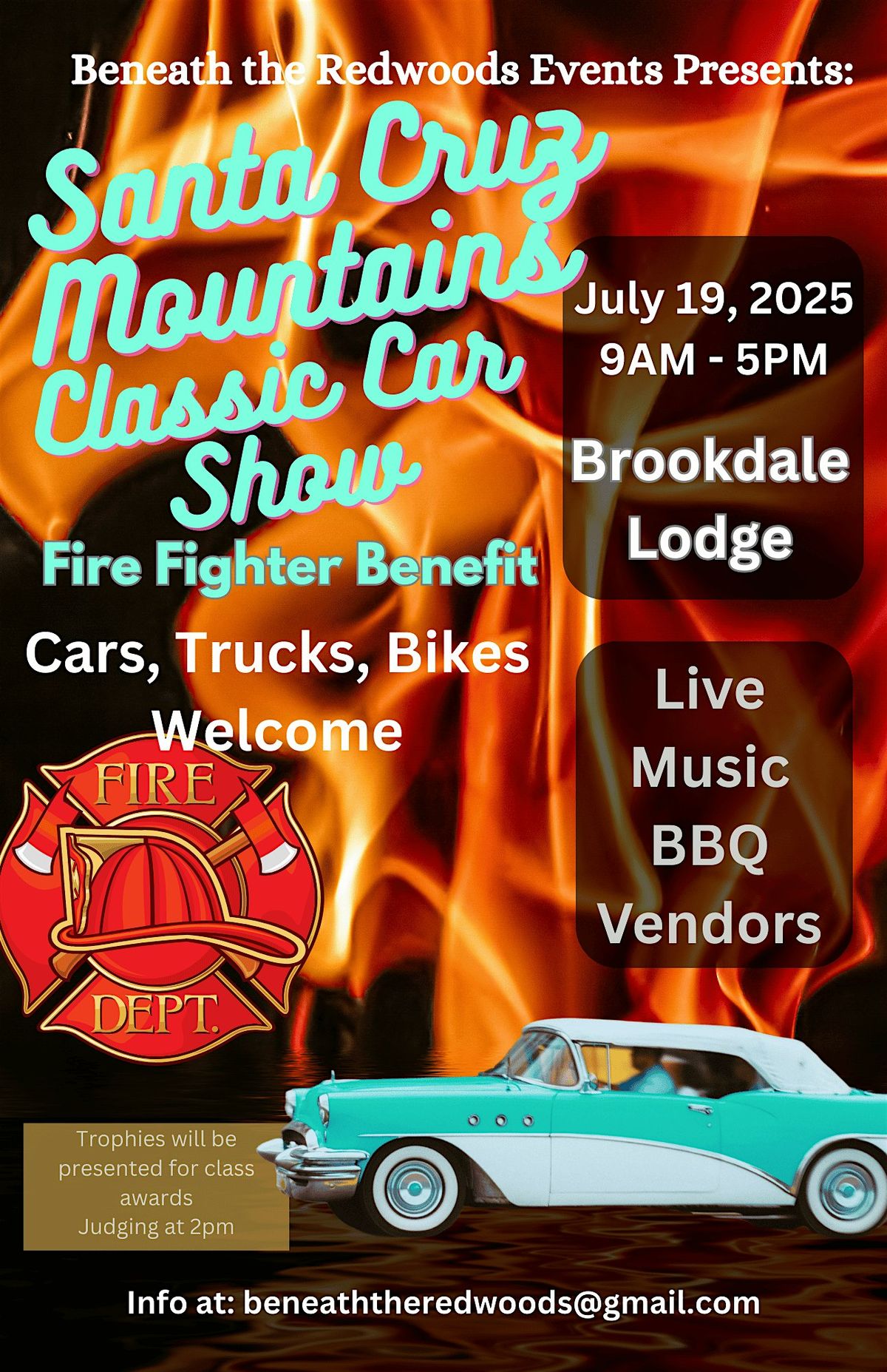 Santa Cruz Mountains Classic Car Show, 19 July | Event in Brookdale | AllEvents