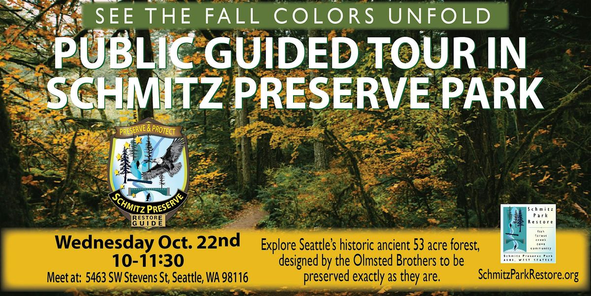 Join Us For A FREE Guided Tour And See The Fall Colors Change In The Park!, 22 October | Event in Seattle
