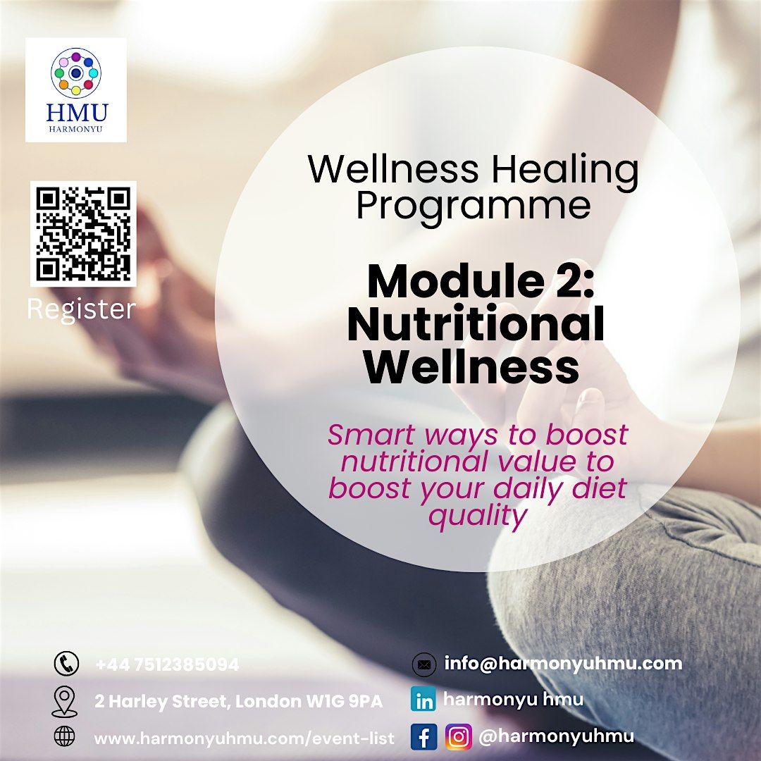 Module 2 : Nutritional Wellness Intelligence Healing Workshop, 21 October | Event in London | AllEvents