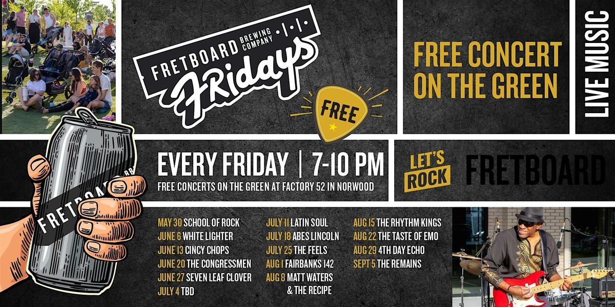 Fretboard Fridays Concert Series ft. School of Rock, 30 May | Event in Norwood | AllEvents