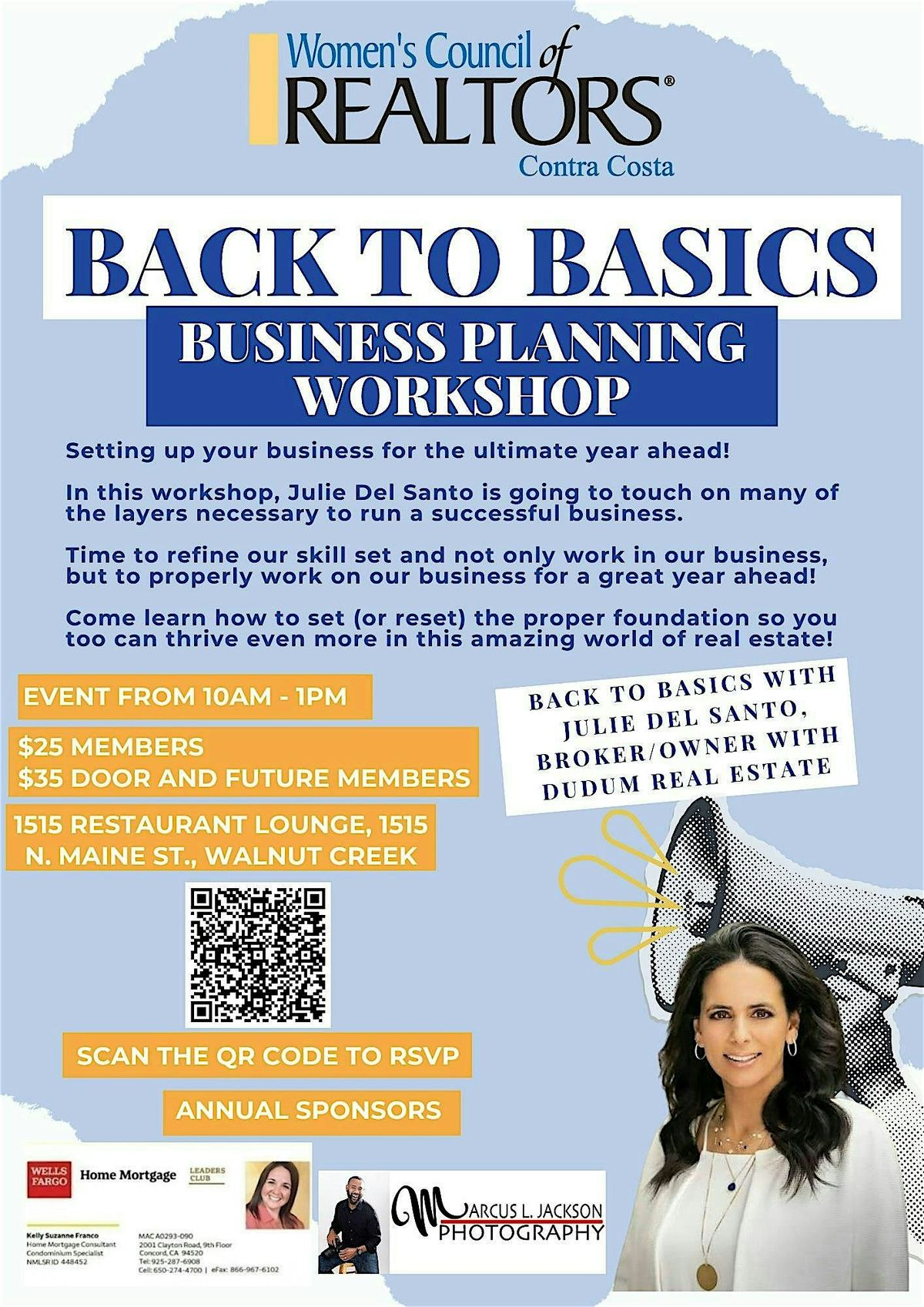 Back to Basics: Business Planning Workshop with Julie Dudum Del Santo, 17 October | Event in Walnut Creek