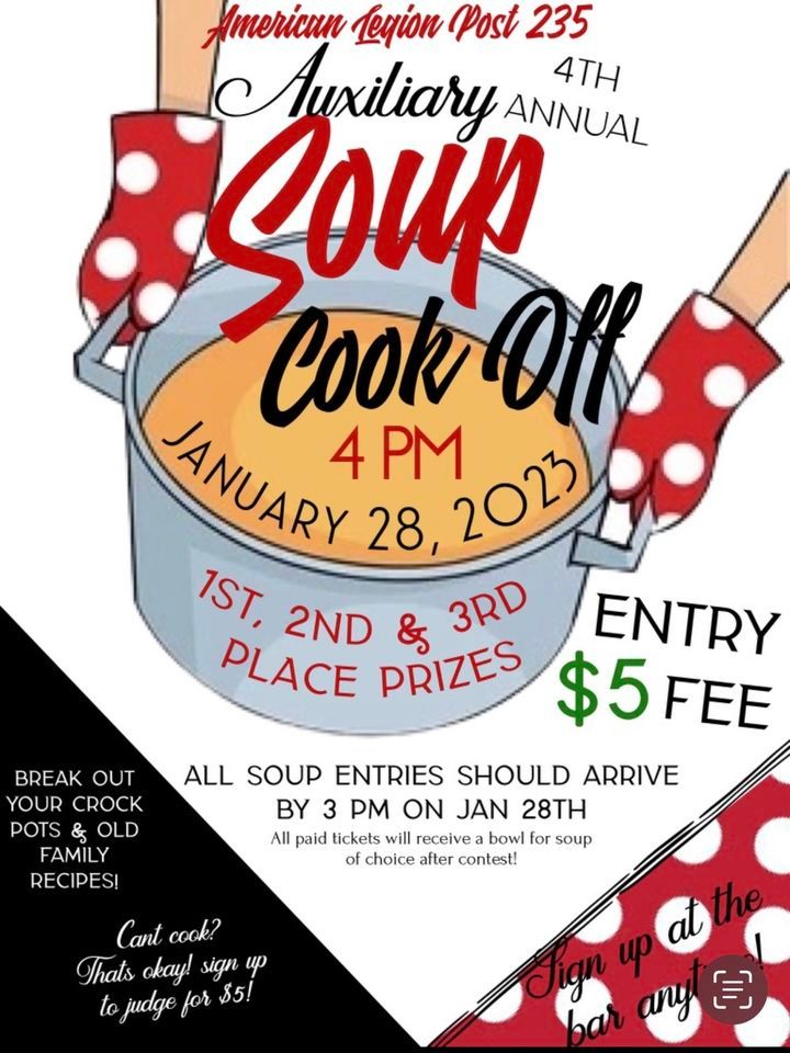 Auxiliary 4th Annual Soup Cookoff, American Legion Post 235, Fort