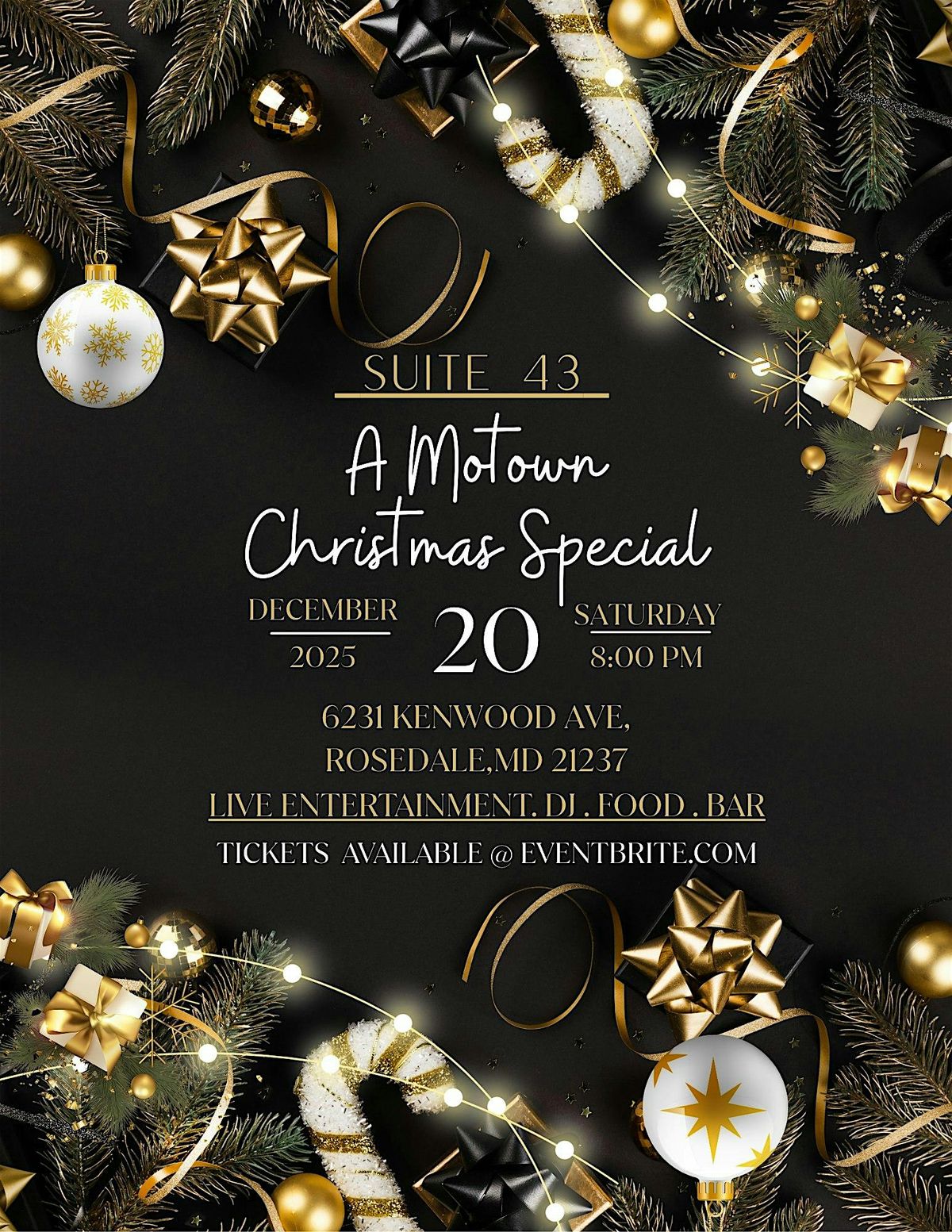 Suite 43 presents: A Motown Christmas Special, 20 December | Event in Rosedale | AllEvents