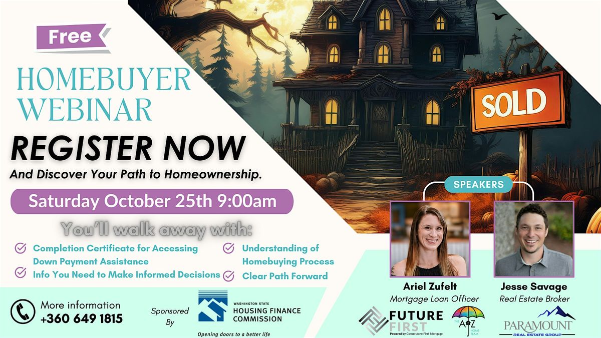 WA State Homebuyer Education Webinar, 25 October | Online Event | AllEvents