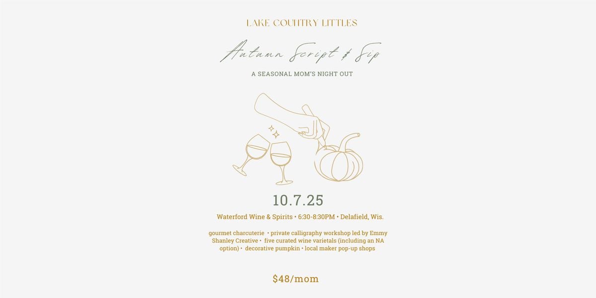 Autumn Sip & Script | Event in Delafield | AllEvents