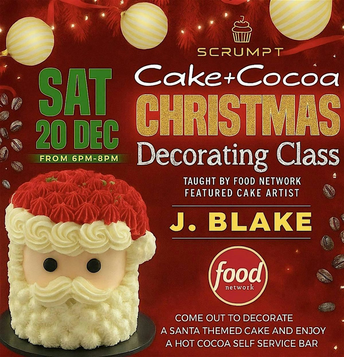 Cake + Cocoa Christmas Decorating Class, 20 December | Event in Decatur | AllEvents