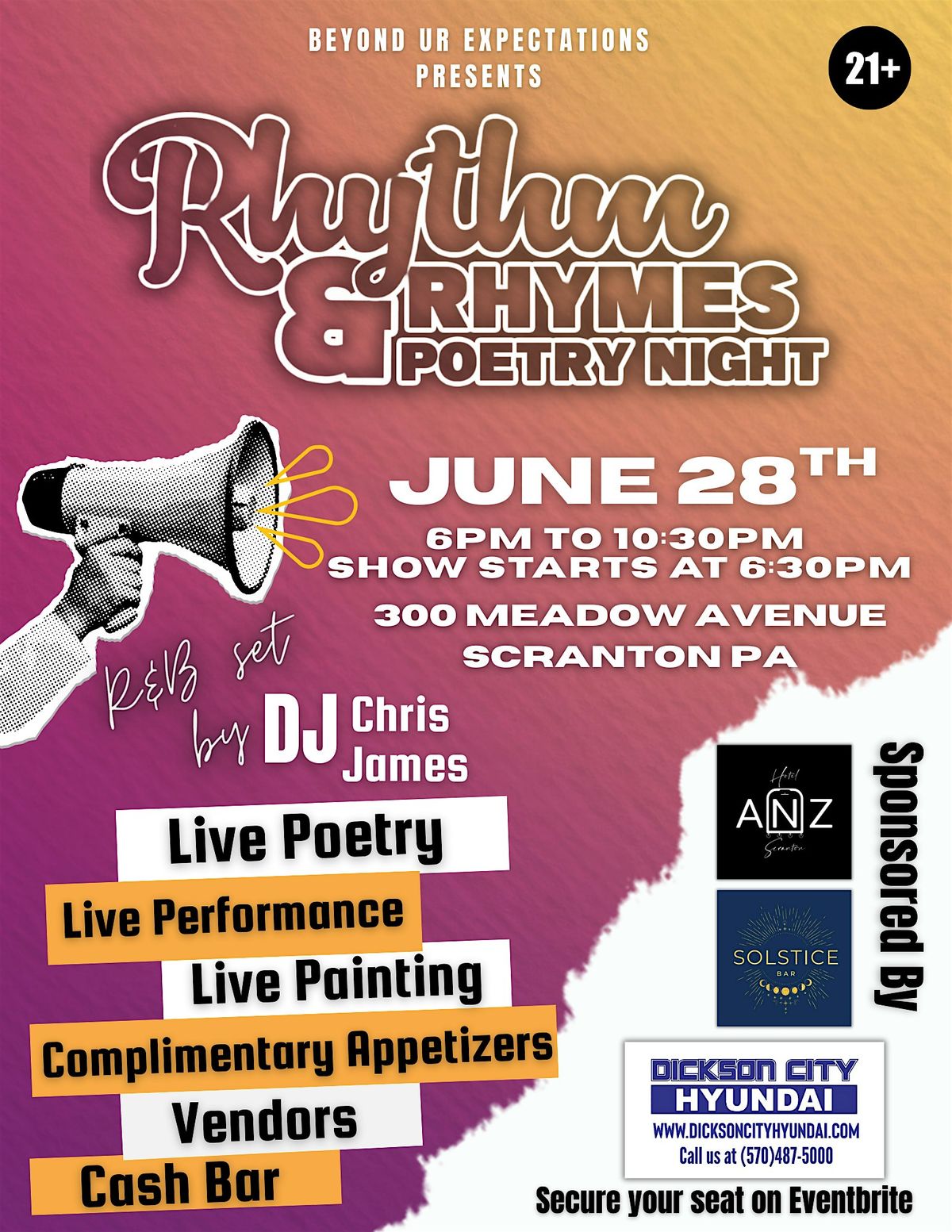 Rhythm & Rhymes Poetry Night, 28 June | Event in Scranton | AllEvents