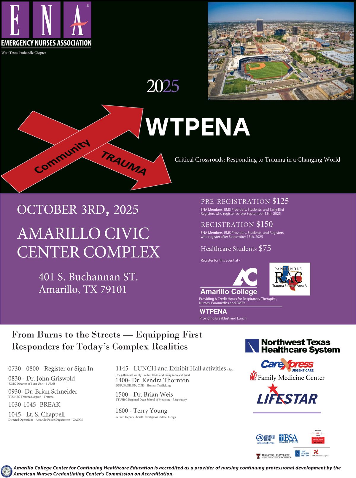 2025 West Texas Panhandle Emergency Nurses Association Trauma Symposium, 3 October | Event in Amarillo | AllEvents