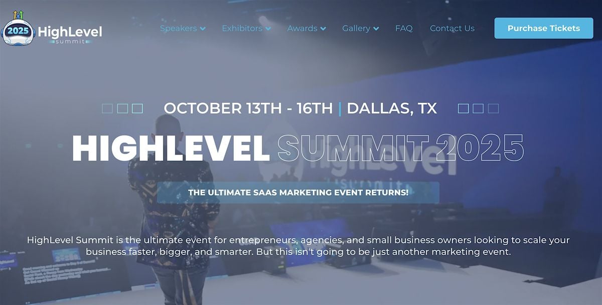 HighLevel Summit 2025 (speakers, dates, ticket sales live), 13 October | Event in Dallas | AllEvents