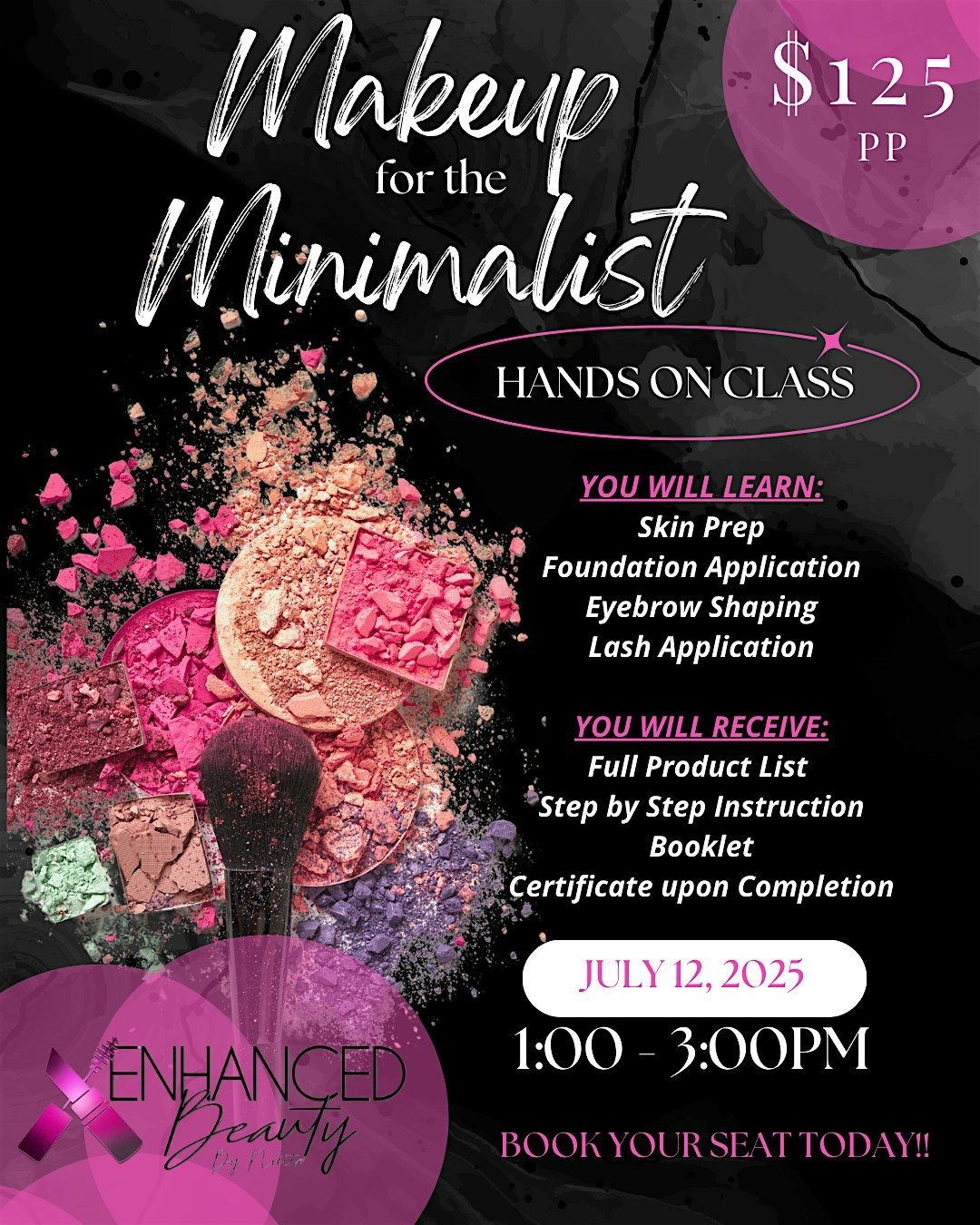 Makeup for The Minimalist Hands on Class, 12 July | Event in Norfolk | AllEvents