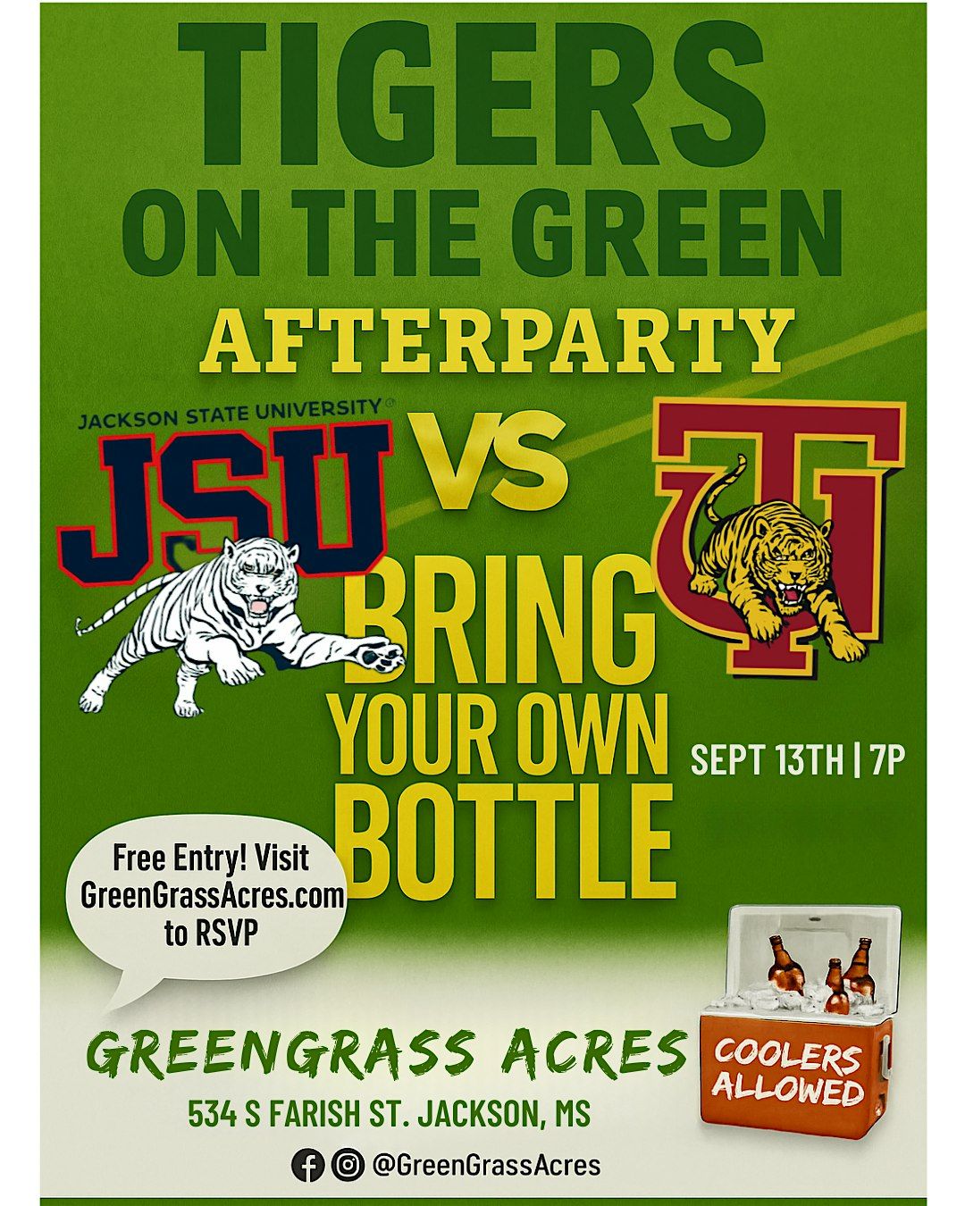 Tigers on the Green, 13 September | Event in Jackson | AllEvents