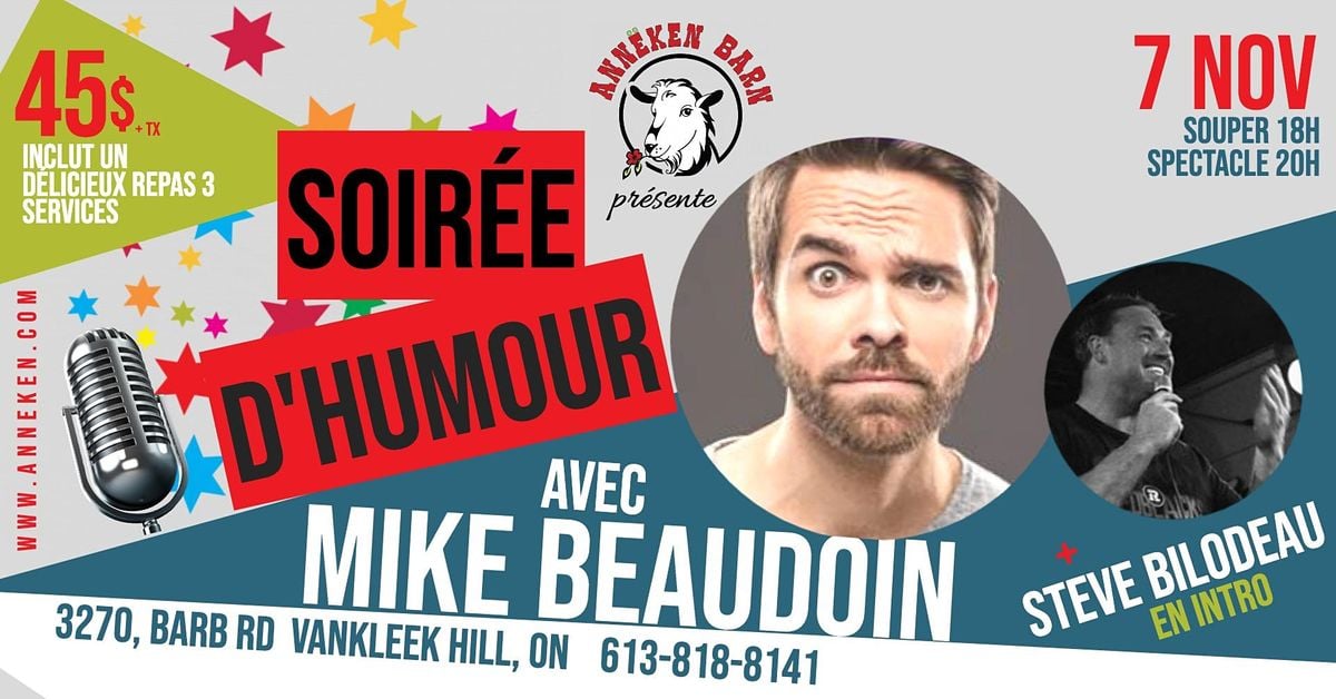 Téléchargement gratuit Images Soiree Dhumour Avec Mike Beaudoin At Anneken Barn Vankleek Hill dernière par