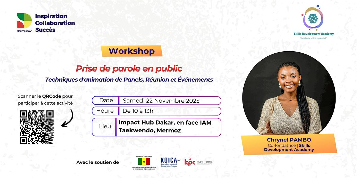 Techniques d’animation de Panels, Réunions & Événements, 22 November | Event in Dakar | AllEvents