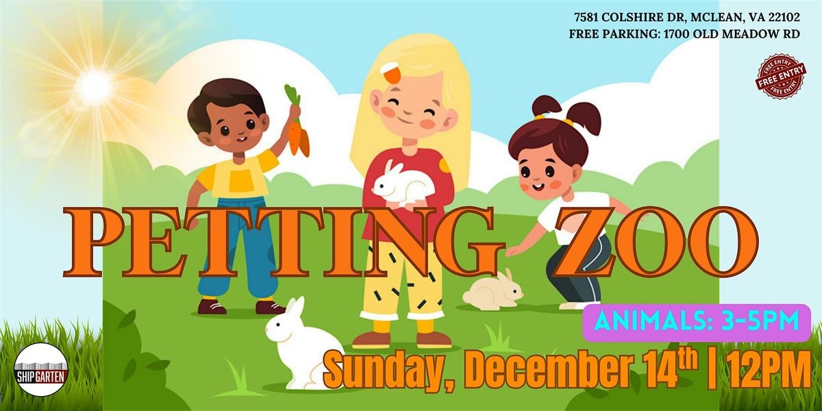 Petting Zoo Hosts Kids and Family Festival, 14 December | Event in Mclean | AllEvents