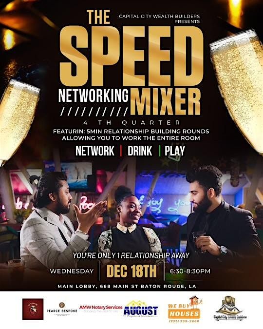Speed Networking Mixer, 668 Main St, Baton Rouge, 18 December 2024 ...