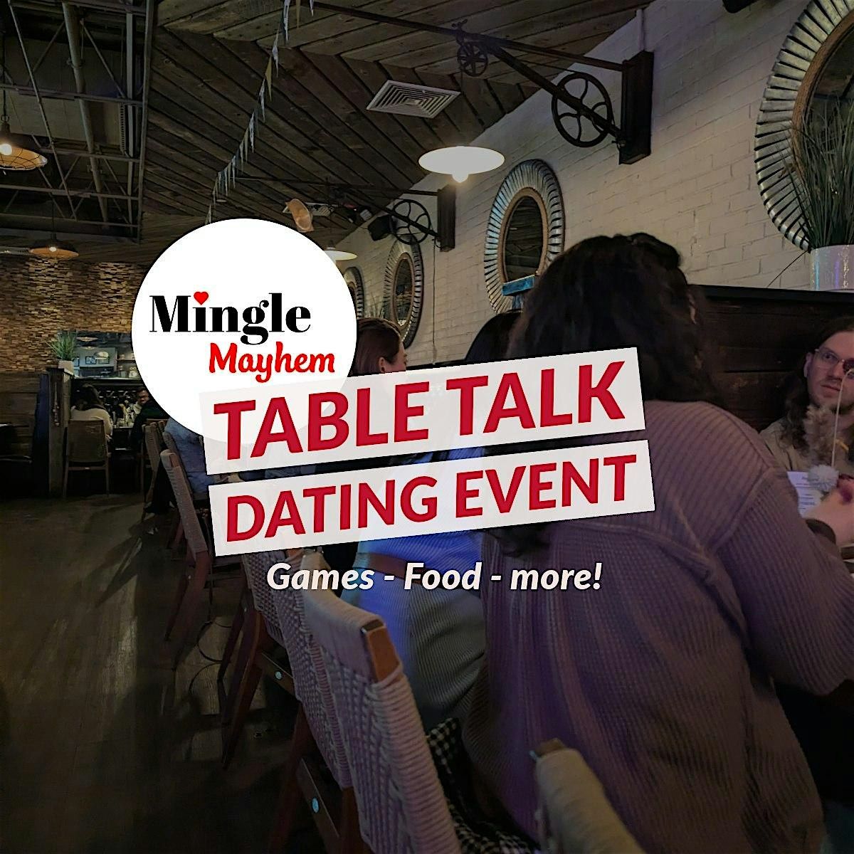 Mingle Mayhem: Table Talk Dating Event | Event in Somerville | AllEvents