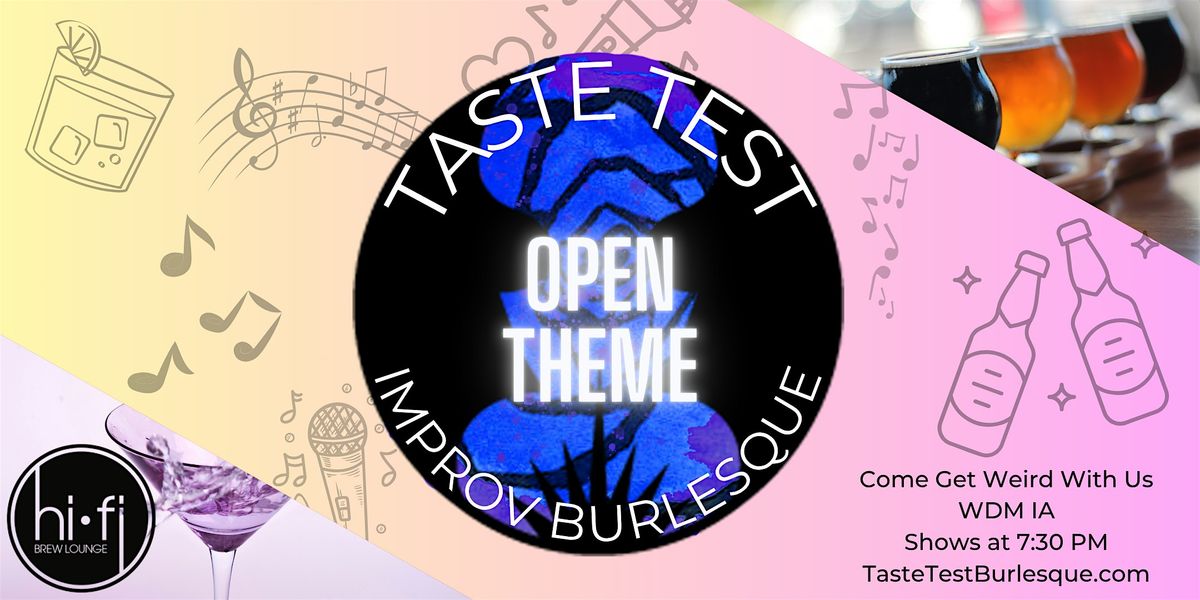 Taste Test: Improv Burlesque Show, 26 September | Event in West Des Moines | AllEvents