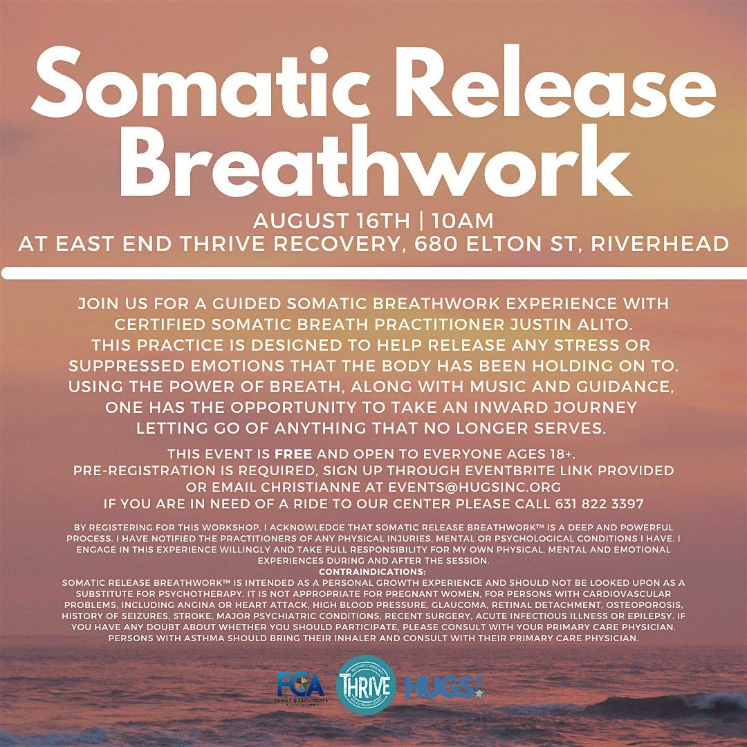 Somatic Release Breathwork Experience, 16 August | Event in Riverhead | AllEvents