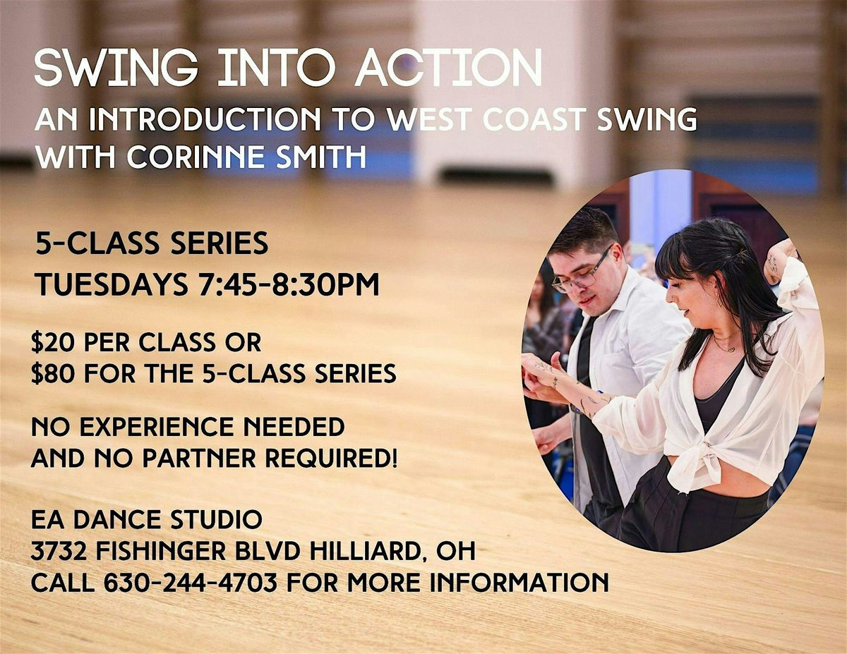 Swing Into Action: An Introduction to West Coast Swing, 18 November | Event in Hilliard | AllEvents