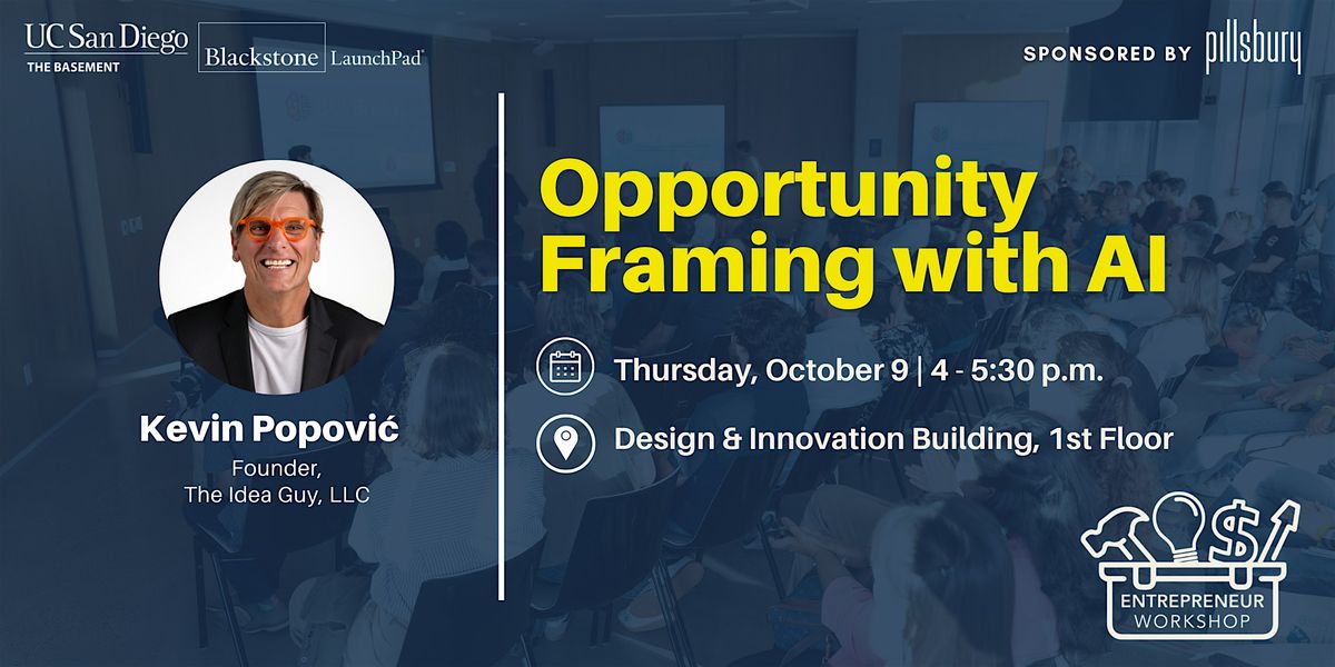 Opportunity Framing with AI, 9 October | Event in La Jolla | AllEvents