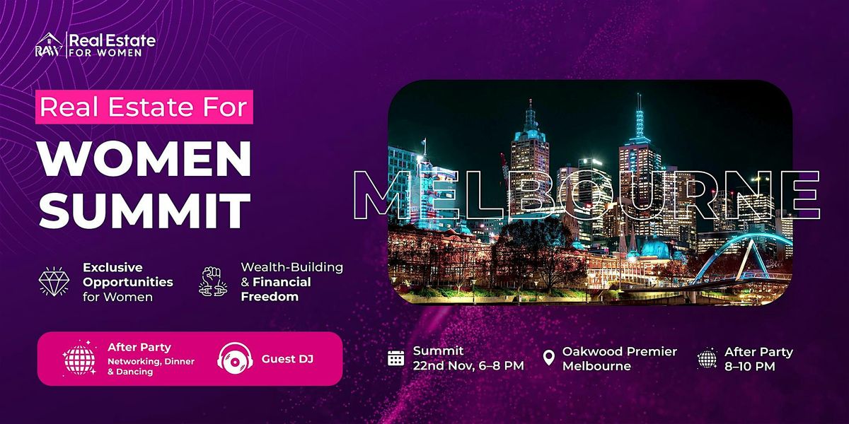 R4W MELBOURNE: Celebrating Success, Creating Generational Wealth, 22 November | Event in Southbank | AllEvents