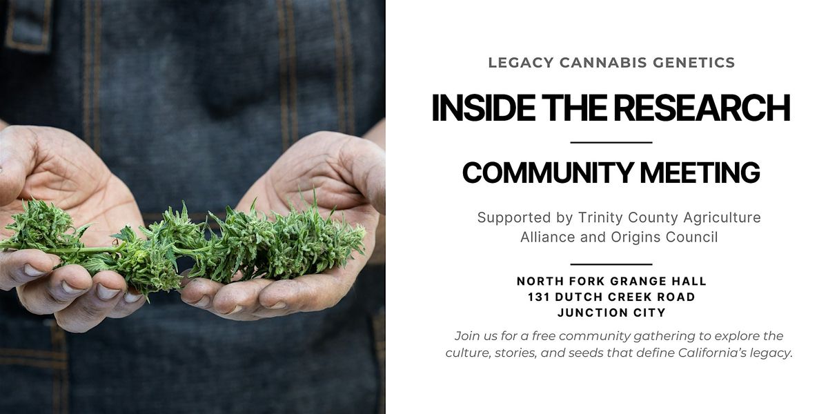 Legacy Genetics - Trinity County, 27 June | Event in Junction City | AllEvents