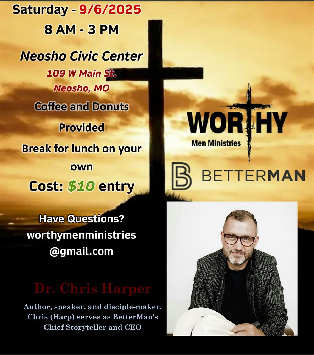 Manhood Reclaimed, 6 September | Event in Neosho | AllEvents