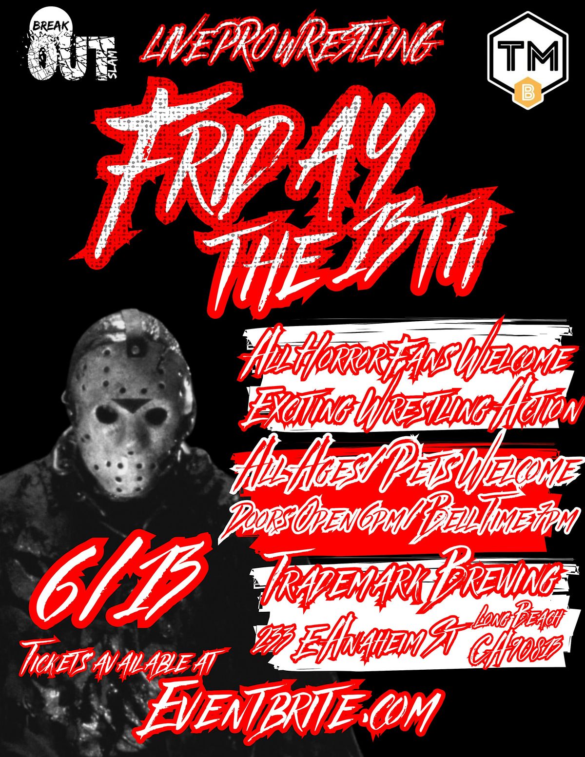 Friday the 13th - LIVE Lucha Libre WRESTLING at Trademark Brewing!, 13 June | Event in Long Beach | AllEvents