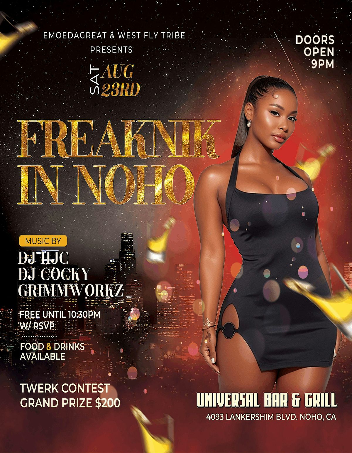 FREAK NIK IN NOHO, 23 August | Event in Los Angeles | AllEvents