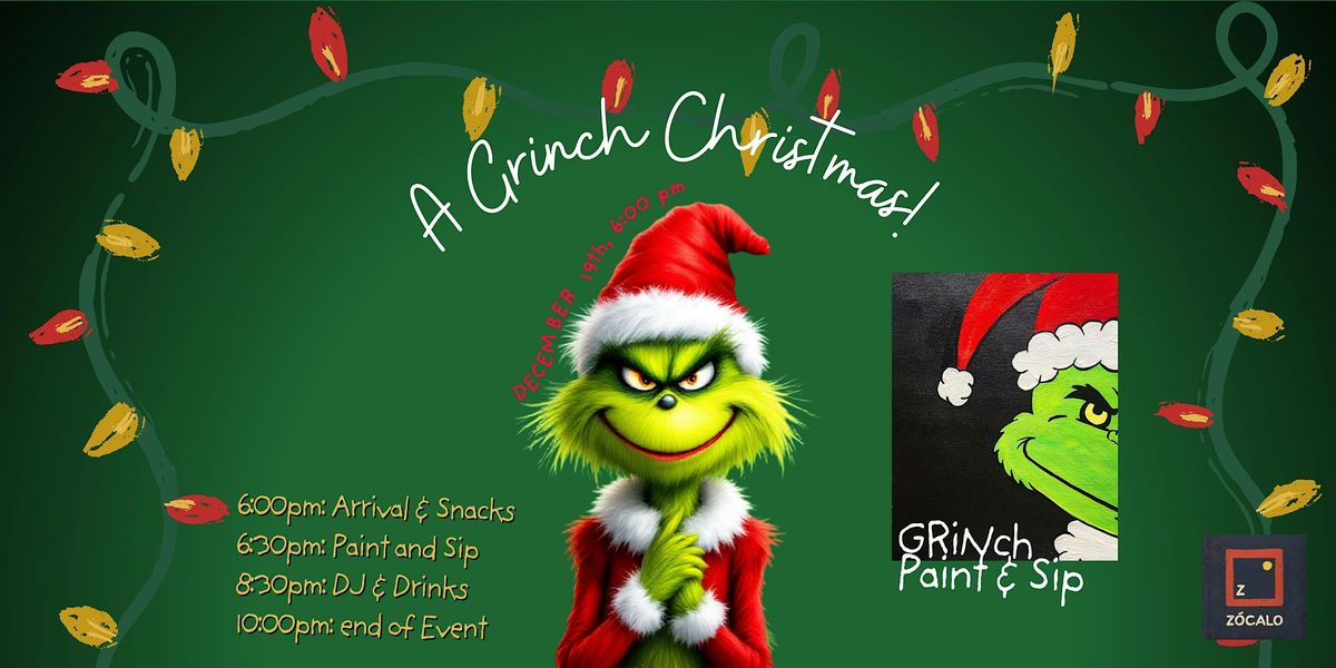 A Grinch Christmas! - Paint & Sip at Zócalo Food Park!, 19 December | Event in Milwaukee | AllEvents