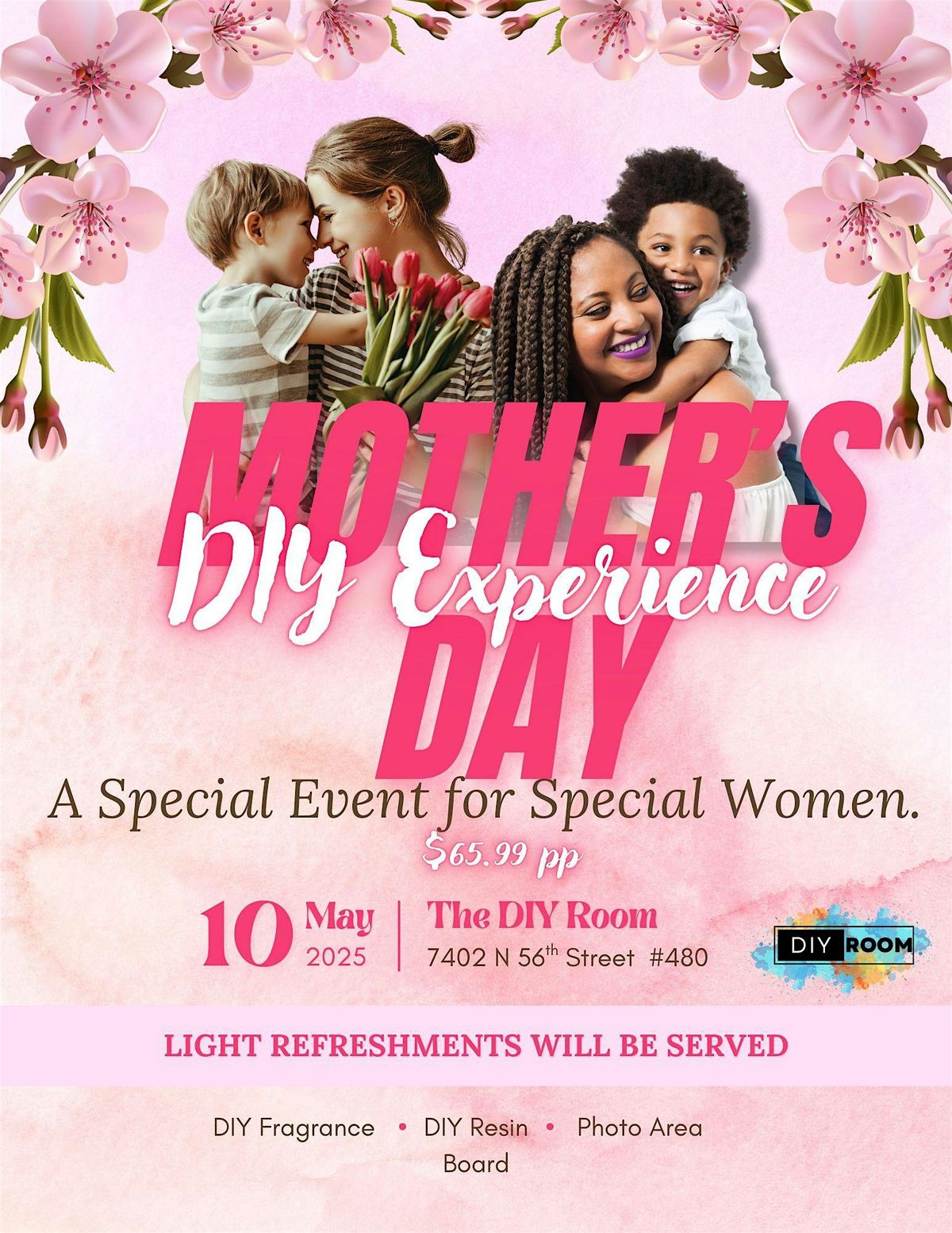Celebrate Mother’s Day at The DIY Room, 10 May | Event in Tampa | AllEvents