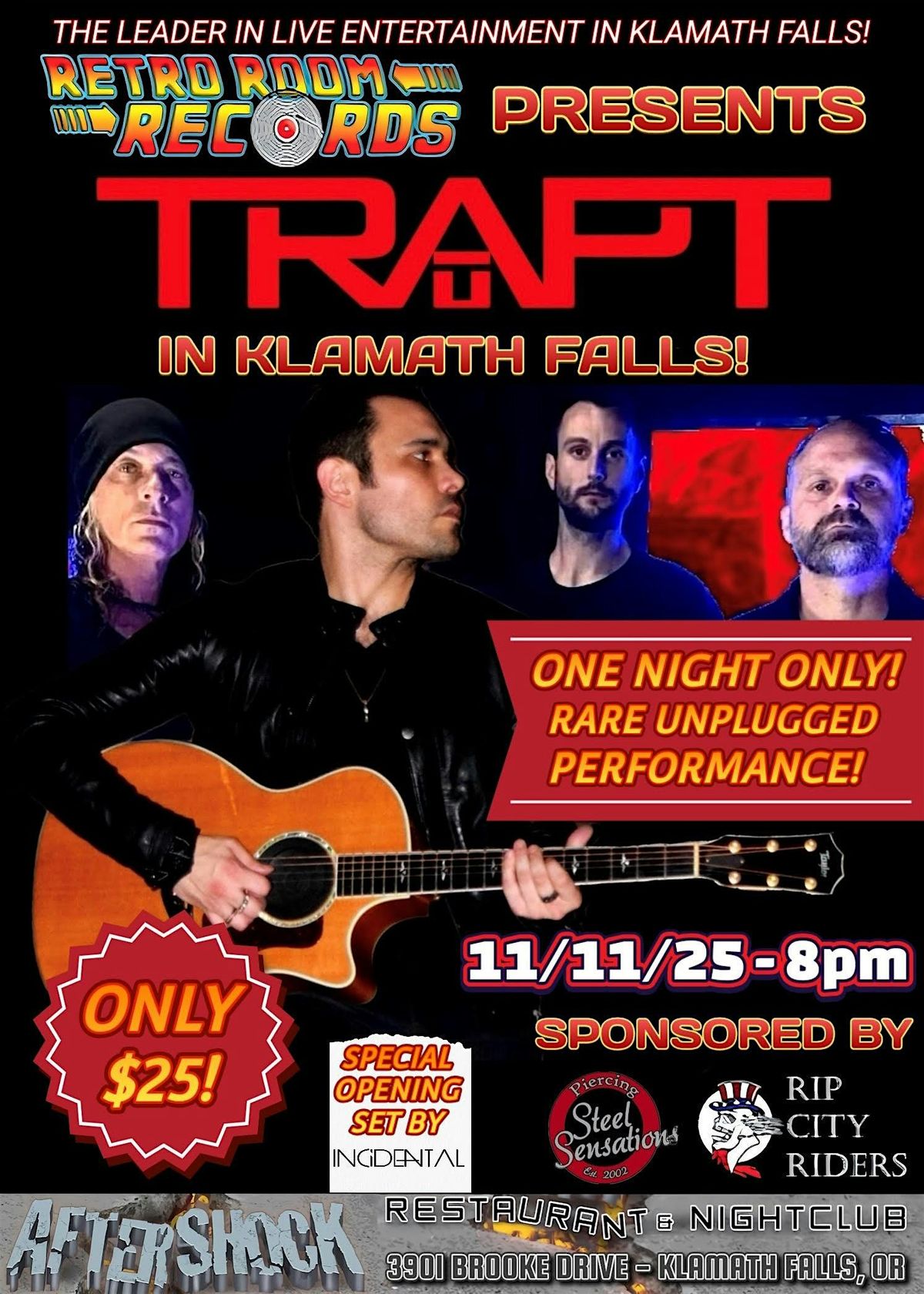 TRAPT in Klamath Falls!, 11 November | Event in Klamath Falls | AllEvents