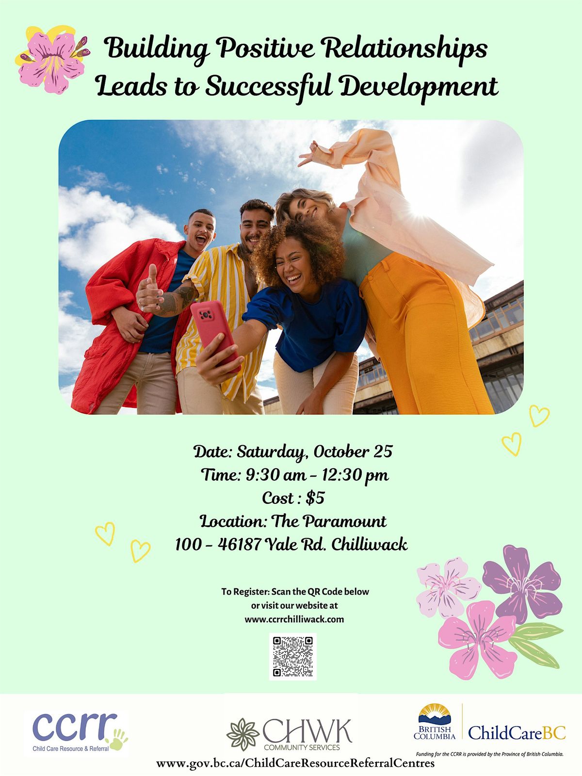 Building Positive Relationships Leads To Successful Development, 25 October | Event in Chilliwack | AllEvents
