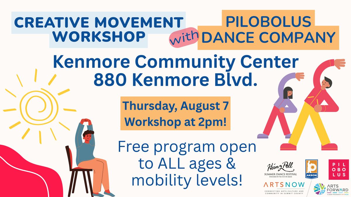 Creative Movement with Pilobolus - Kenmore Community Center, 7 August | Event in Akron | AllEvents