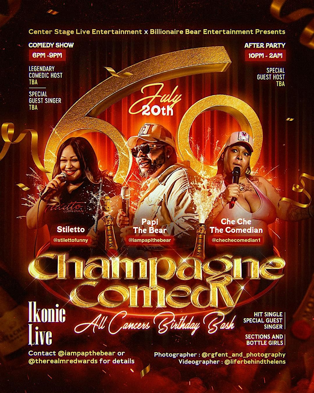 CHAMPAGNE COMEDY, 20 July | Event in Baltimore | AllEvents