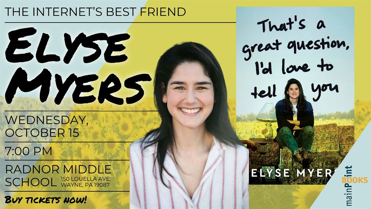 An Evening with Elyse Myers, the Internet's Best Friend!, 15 October | Event in Wayne | AllEvents