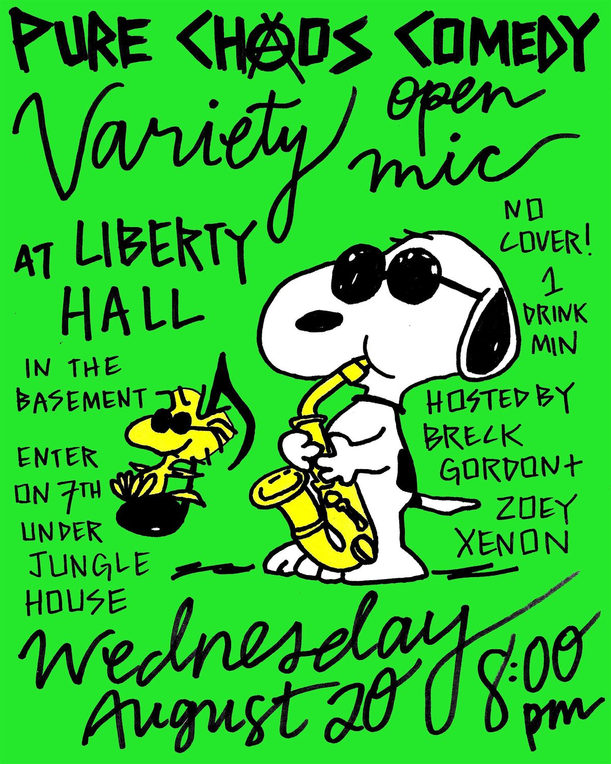 Variety Open Mic at Liberty Hall, 20 August | Event in Lawrence | AllEvents