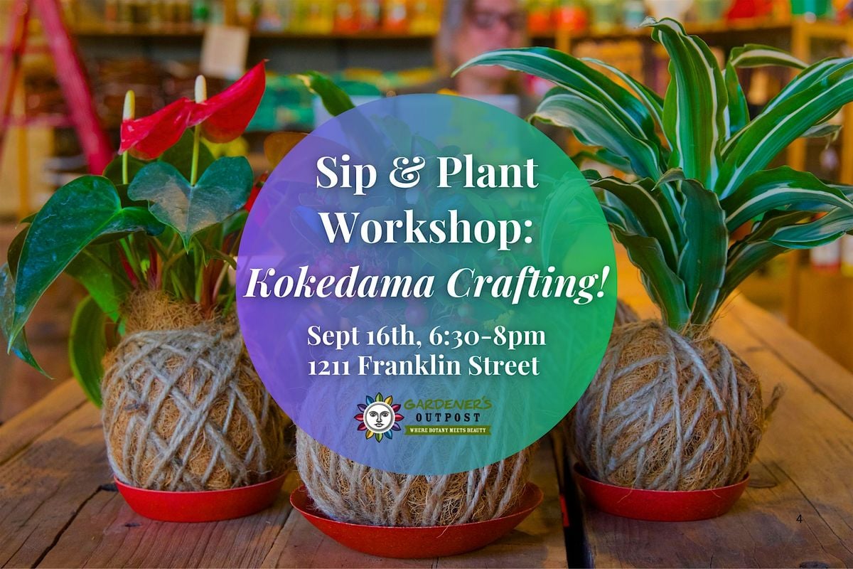 Sip & Plant Workshop: Kokedama Crafting!, 16 September | Event in Columbia | AllEvents