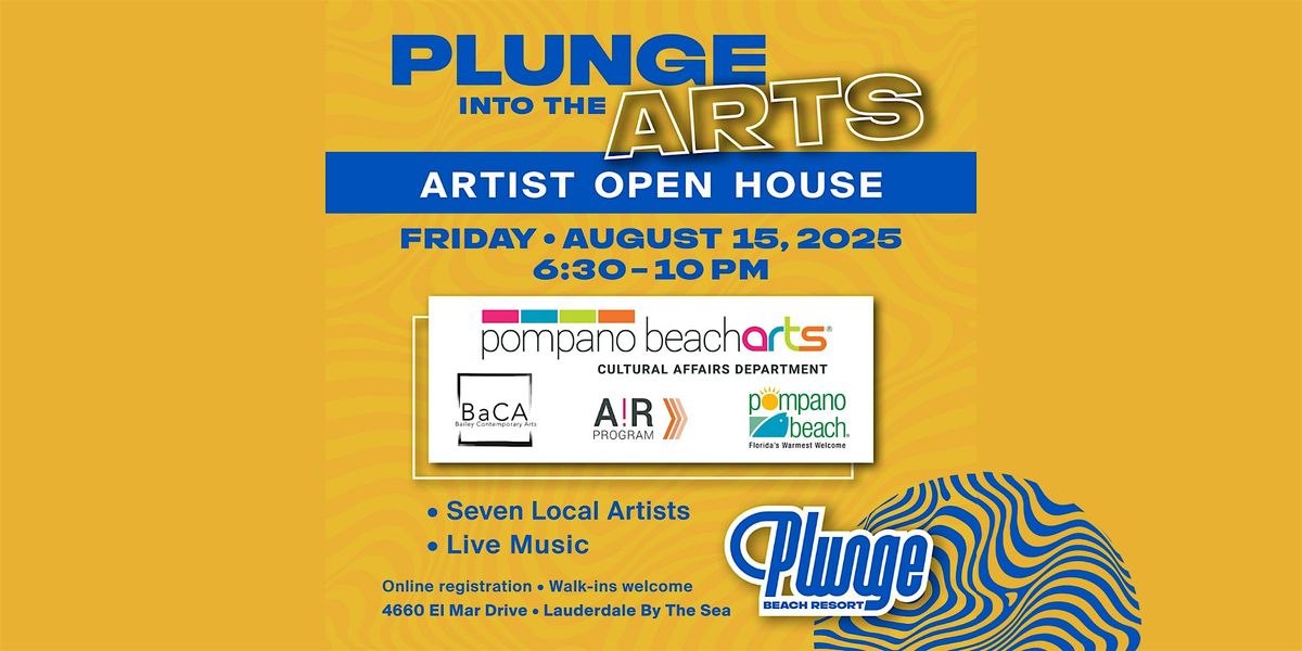 Plunge into the Arts and Pompano A!R Pop-Up Gallery Exhibit, 15 August | Event in Lauderdale-by-the-Sea | AllEvents