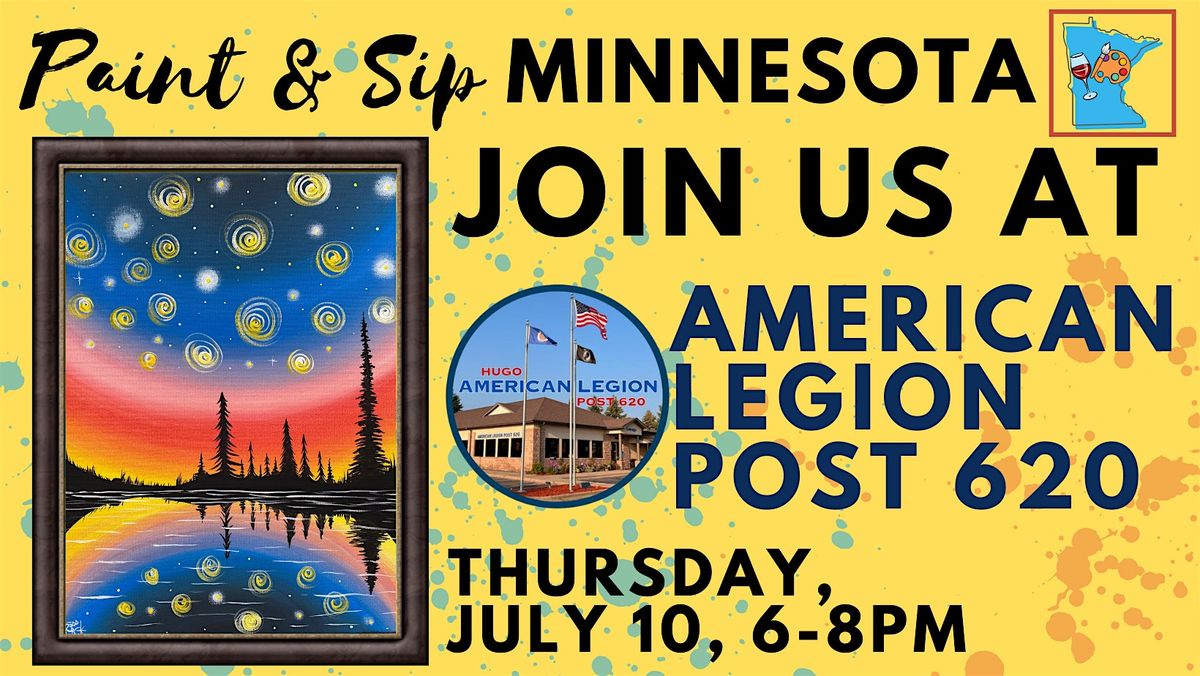 July 10 Paint & Sip at Hugo American Legion Post 620 (New Venue), 10 July | Event in Hugo | AllEvents
