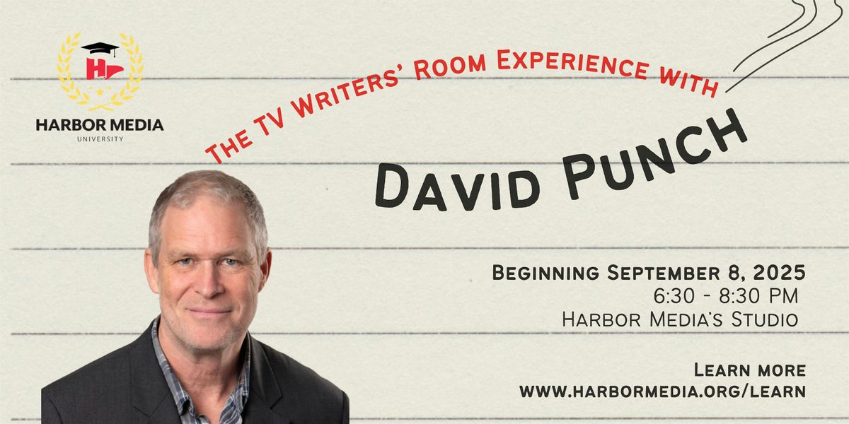 The TV  Writers’ Room Experience with David Punch, 8 September | Event in Hingham | AllEvents