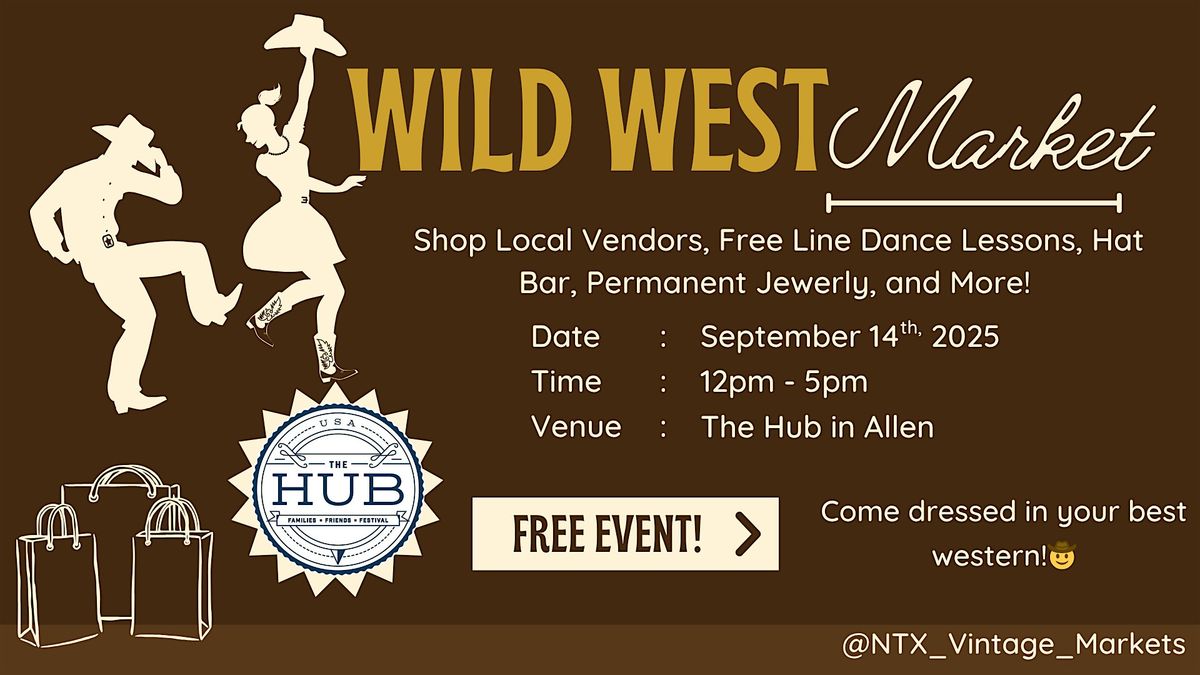 Wild West Market in Allen, 14 September | Event in Allen | AllEvents