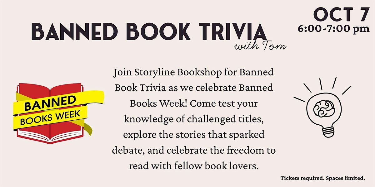 Storyline Event: Banned Book Trivia With Tom | Event in Upper Arlington | AllEvents