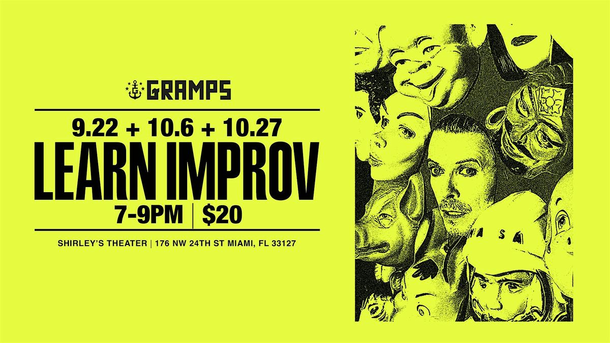 Improv Drop-In Class, 27 October | Event in Miami | AllEvents