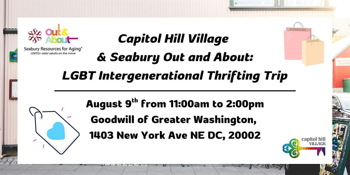 LGBT Intergenerational Meetup: Thrifting Trip, 9 August | Event in Washington | AllEvents