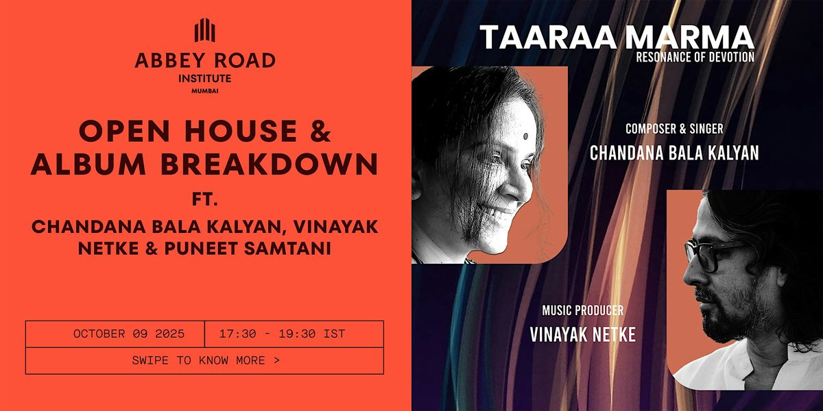 Open House & Album Breakdown with Chandana Bala Kalyan and Vinayak Netke, 9 October | Event in Mumbai
